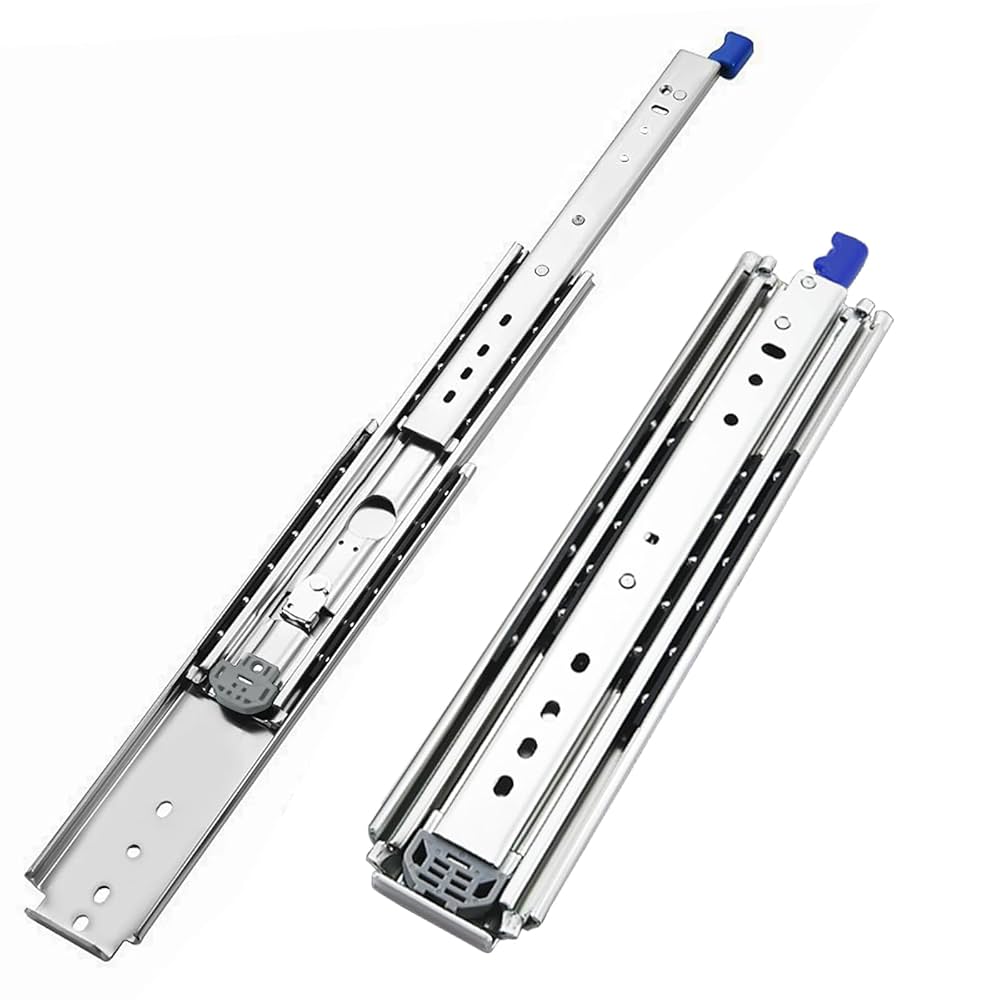 スライドレール 重量用 3段フル伸縮ロック式 引き出し レール（底引き対応） ryusyou-store_rs-hg-1500mm